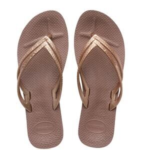 Brand New Havianas Women's Size US 9.5 Cappuccino Brown Flip Flops Sandals